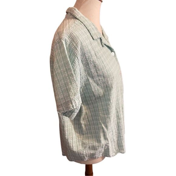 Shenanigans Women’s Vintage 80’s/90’s Checkered Green & White 100% Cotton Short - Picture 4 of 10